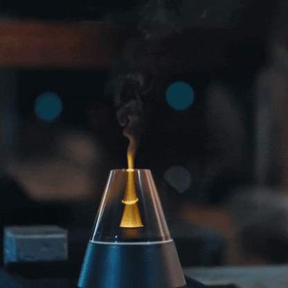 Royaleva Flame Humidifier – Essential Oil Aroma Diffuser with LED Night Light for Home