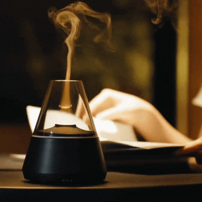 Royaleva Flame Humidifier – Essential Oil Aroma Diffuser with LED Night Light for Home