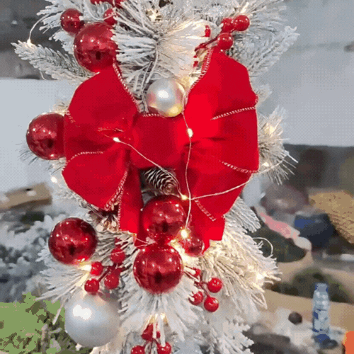 RoyaleGlow Wall Sconce with Shelf - Christmas Swag Wreath Pendant Home Door Decoration