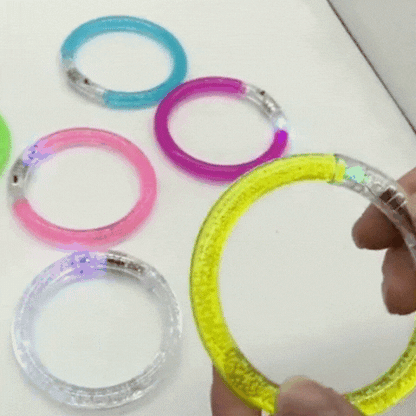 Rayvia Halloween LED Glow Bracelets Acrylic Light-Up Party Concert Decorations
