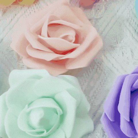 Lumora Artificial Foam Rose Flowers PE Fake Bouquet for Home Wedding Party Decor