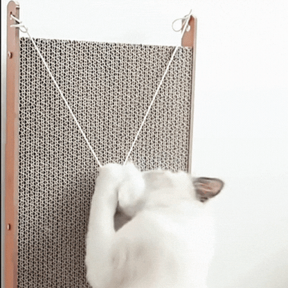 Royallure L-Shaped Cat Scratcher with Toy Ball – Multi-Angle Lounging & Scratching Pad