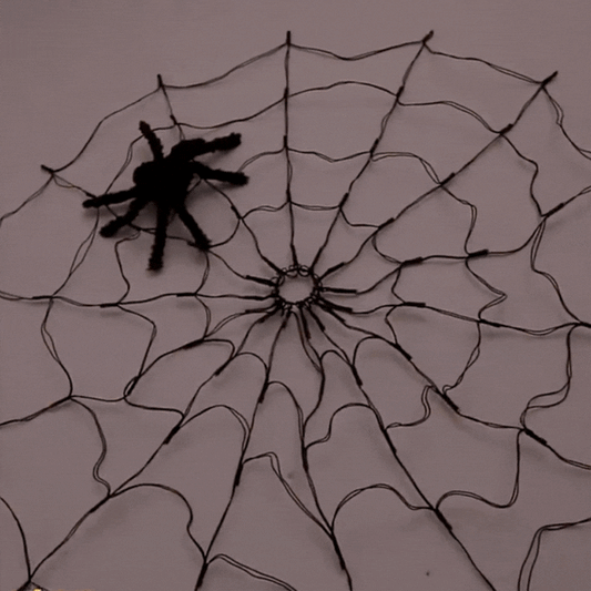 LuxRoyale Halloween LED String Lights Spider Web Haunted House Party Decoration