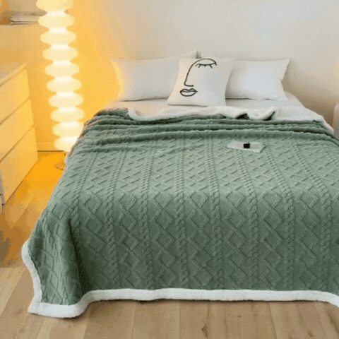 Royelux Lamb Wool Blanket Thickened Warm Cozy Office Nap Tapestry
