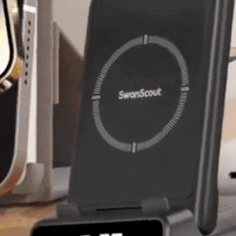 Royallure 3-in-1 Wireless Charging Station – Fast Charger for Phone, Watch & Earbuds
