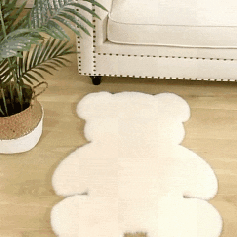 Royallure Super-Soft Teddy Bear Rug – Plush Faux-Fur, Nursery Play Mat