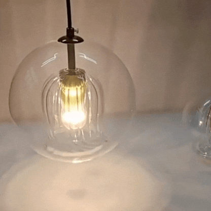 Rayvia Retro Glass Kitchen Pendant Light - Stylish Hanging Lighting for Home Decor