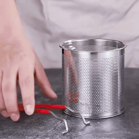 Royallure 304 Stainless Steel Deep Frying Pot with Strainer for Chicken & More