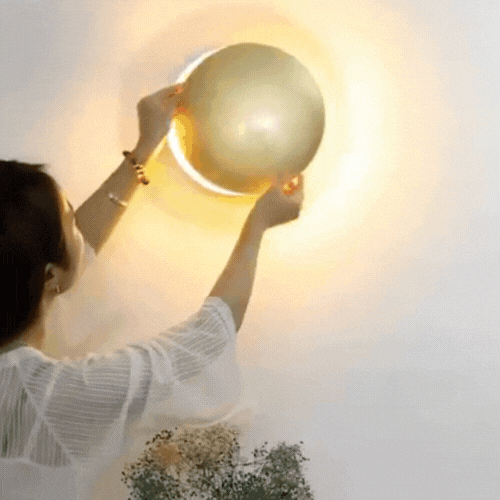 Royallure Moon-Phase Wall Sconce - Unique Metal Wall Light for Ambient Decor