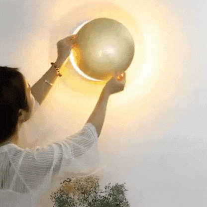 Royallure Moon-Phase Wall Sconce - Unique Metal Wall Light for Ambient Decor