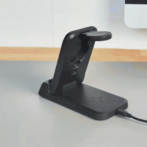 Royallure 3-in-1 Wireless Charging Station – Fast Charger for Phone, Watch & Earbuds