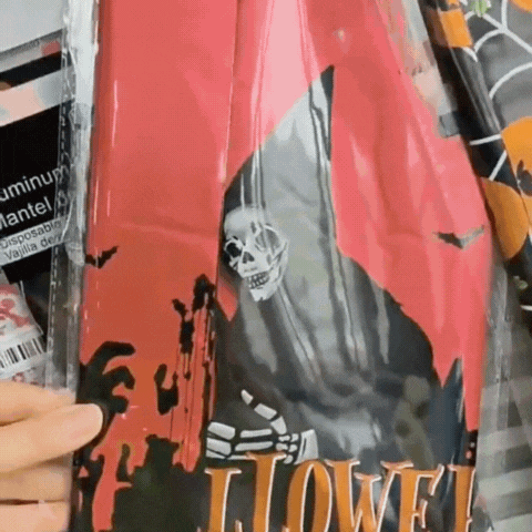 Luxora Halloween Pumpkin Spider Web Bat Plastic Tablecloth Party Table Cover