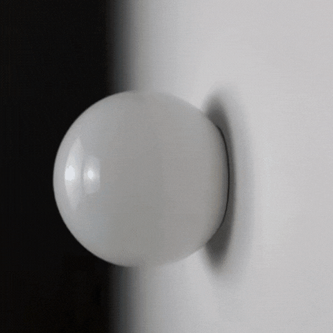 Royallure Modern Milk-Glass Wall Light – LED, Soft Glow, Sleek Circular Design