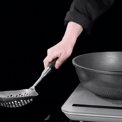Lumora Stainless Steel Skimmer Spoon Strainer Ladle for Frying Baking Kitchen