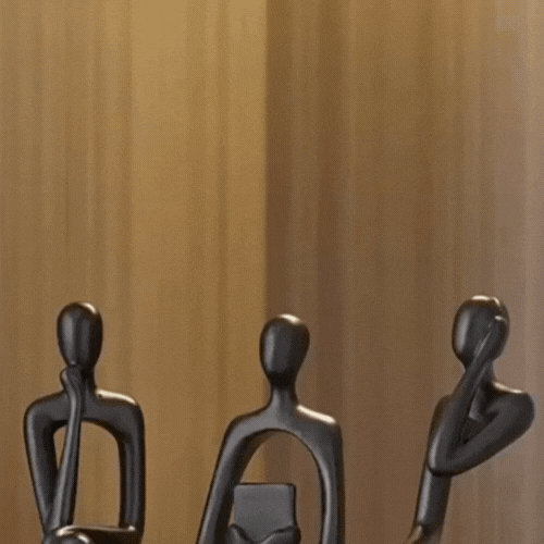 RoyaleGlow Abstract Bookshelf Decor Figurines for Home