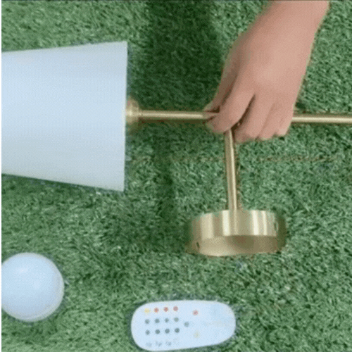 Rayvia Rechargeable Dimmable LED Wall Sconce Light - Elegant Brass Finish