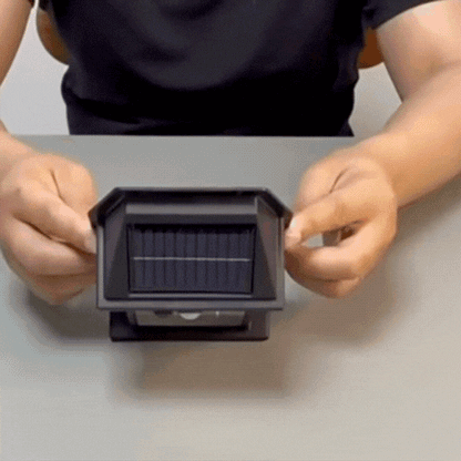 RoyaleGlow Outdoor Solar Wall Light Motion Sensor IP65 Waterproof LED Safety Lamp