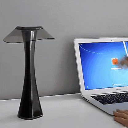 LuxRoyale Sculpted Flare Lamp Cordless Rechargeable LED Table Light