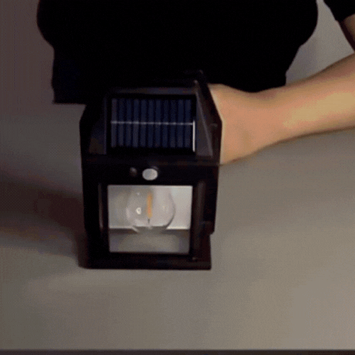 RoyaleGlow Outdoor Solar Wall Light Motion Sensor IP65 Waterproof LED Safety Lamp