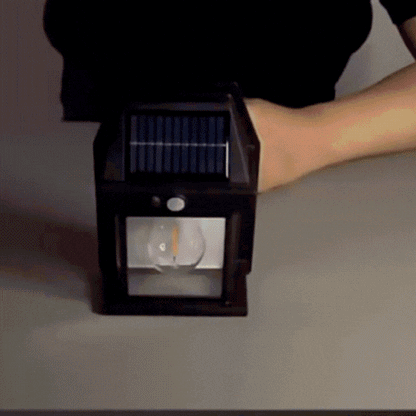 RoyaleGlow Outdoor Solar Wall Light Motion Sensor IP65 Waterproof LED Safety Lamp