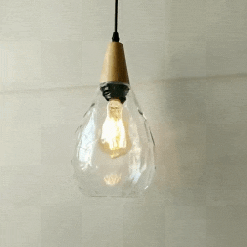 Royelux Vintage Teardrop Pendant Light Hanging Fixture for Kitchen and Dining Spaces