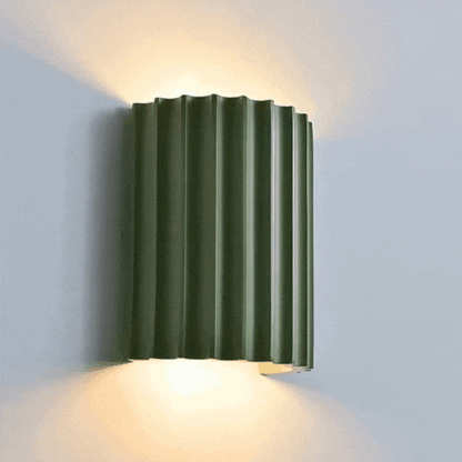 Luxora Artistic Nordic LED Wall Lamp - Minimalist Macaron Resin Sconce for Home Interiors