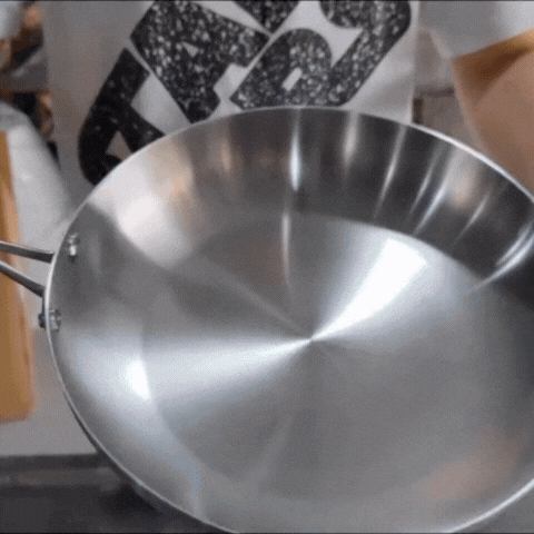 Royallure 304 Stainless Steel Non-Stick Frying Pan for Steak, Gas & Induction Use