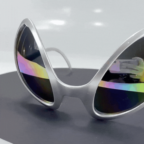 Lumora Alien Glasses Funny Rainbow Lens Sunglasses Halloween Party Supplies