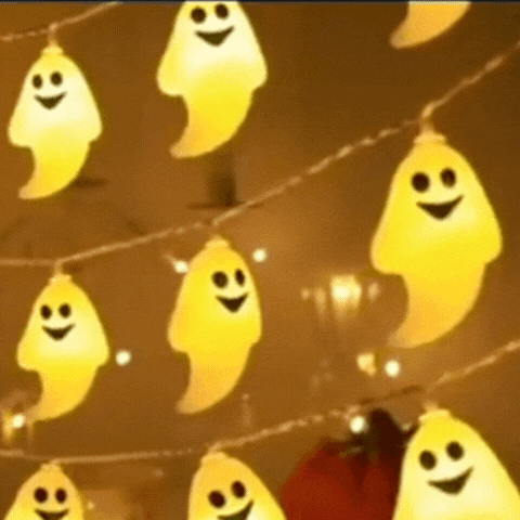 Royallure Ghost Halloween String Lights Battery Powered Indoor Party Decor