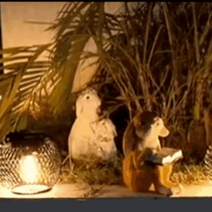 LuxRoyale Solar Powered Luminous Outdoor Lantern Black Mesh