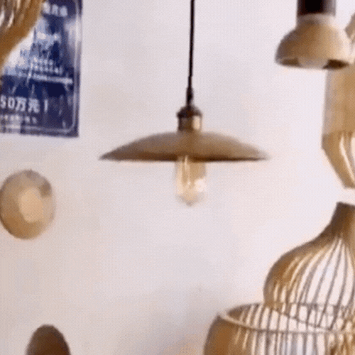 Royallure Flush Mount Ceiling Light - Japandi Minimalist Natural Wood Design