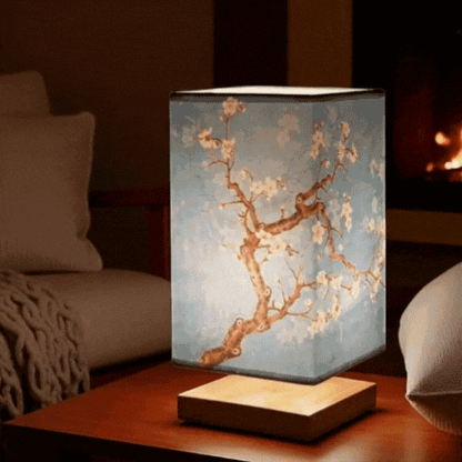 Luxora Scandinavian Bedside Lamp - Dimmable Fabric Night Light for Bedroom Decor