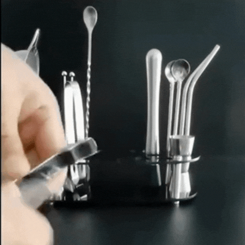 Royallure 22-Piece Stainless Steel Boston Cocktail Shaker Set — Complete Bar Tool Kit