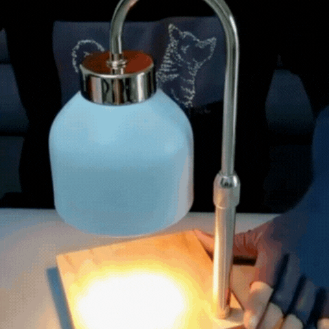 Royaleva Candle Warmer Lamp – Double Burner Wax Melt Warmer with Brass Arm