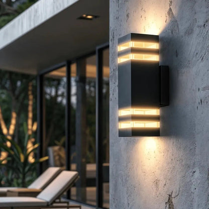 Up Down Black Outdoor Wall Sconce 1
