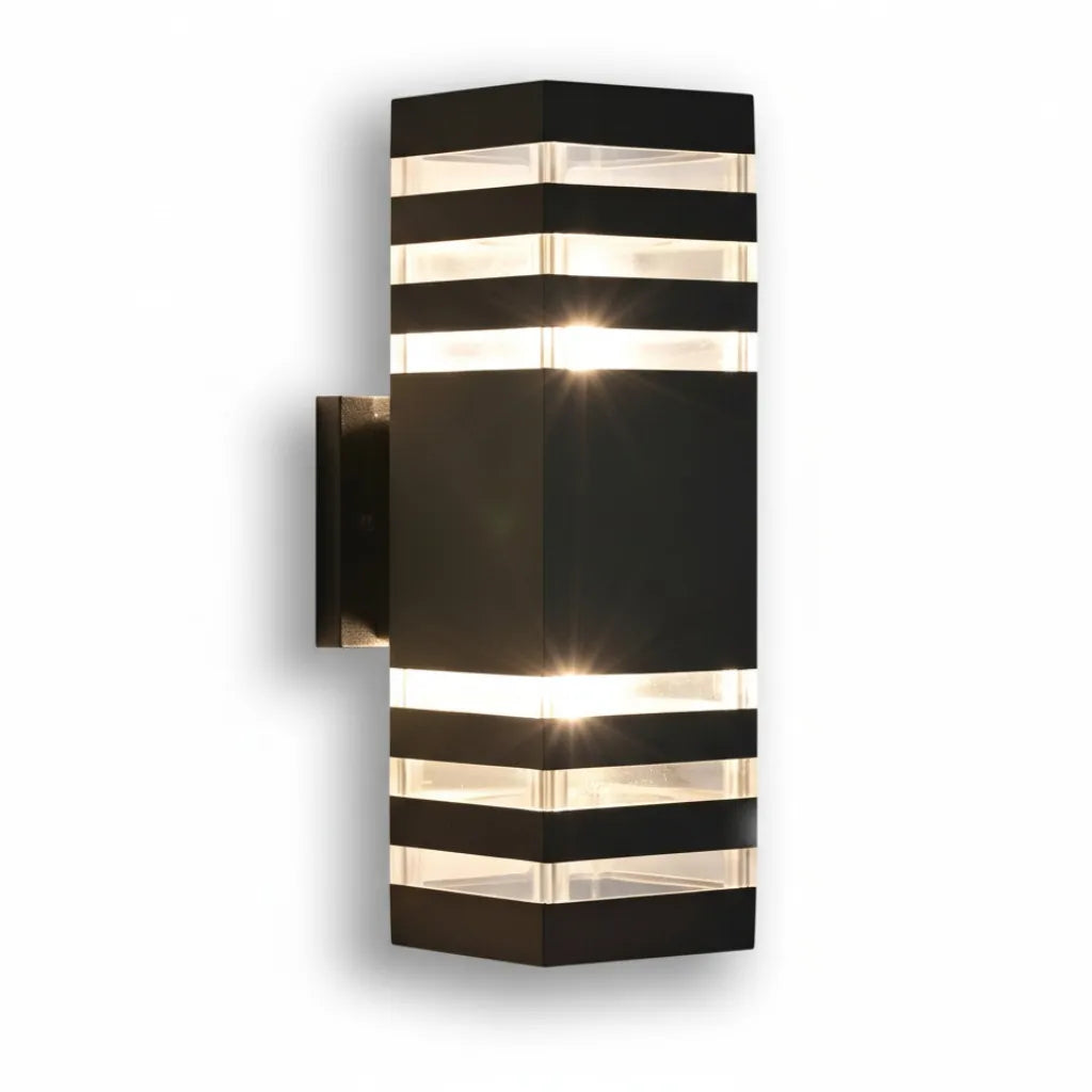 Up Down Black Outdoor Wall Sconce 10