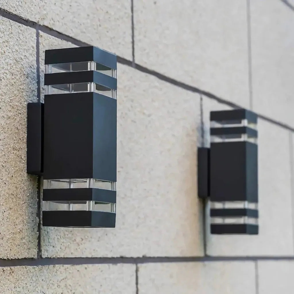 Up Down Black Outdoor Wall Sconce 2