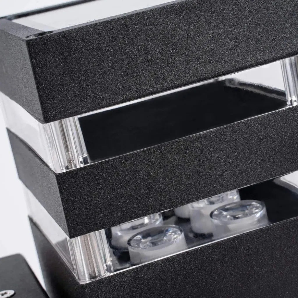 Up Down Black Outdoor Wall Sconce 4