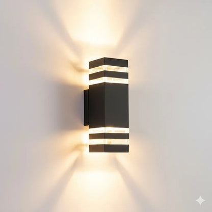 Up Down Black Outdoor Wall Sconce 7