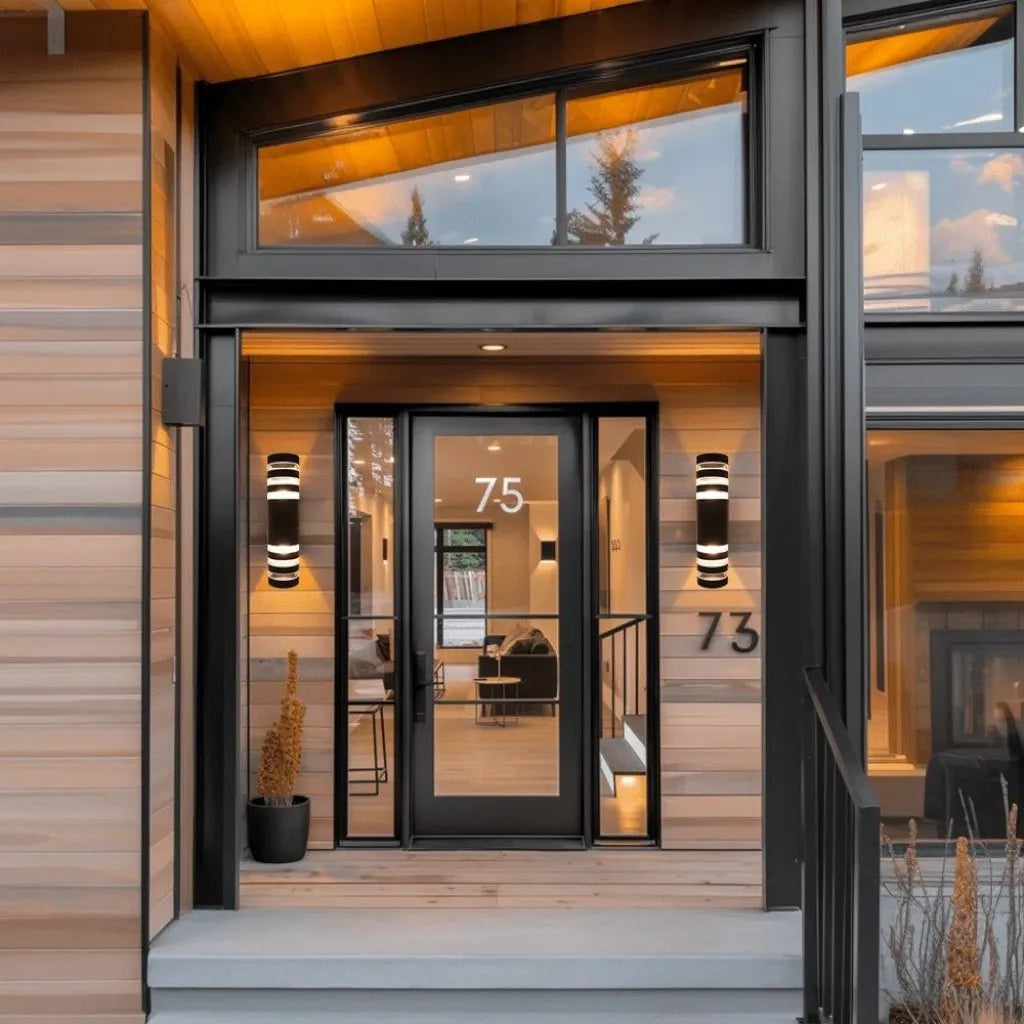 Up Down Black Outdoor Wall Sconce 8