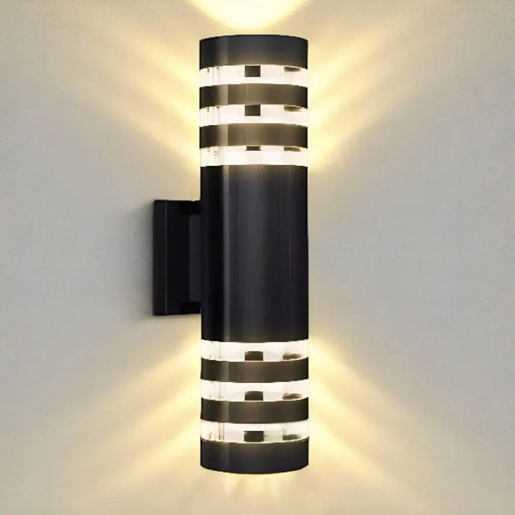 Up Down Black Outdoor Wall Sconce 9