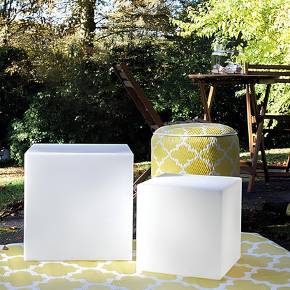 LuxRoyale Cubic Garden Light - Waterproof Outdoor 16 Color Light - 10cm / Battery