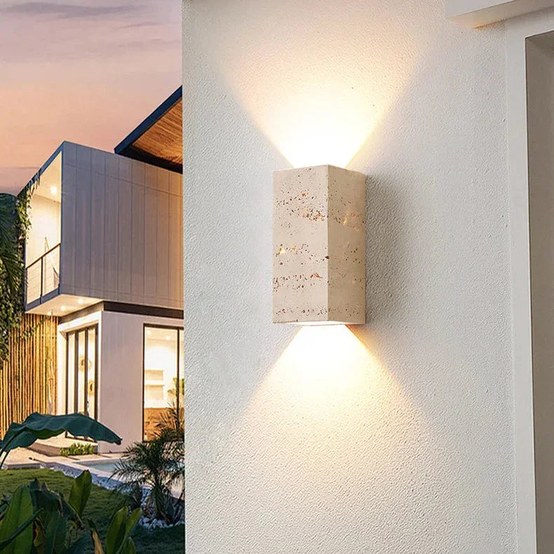 Vadalie Travertine Wall Lamp 1