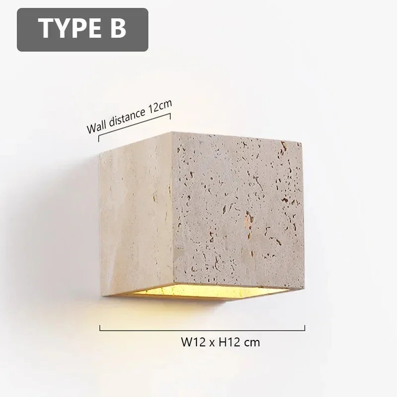 Vadalie Travertine Wall Lamp 8