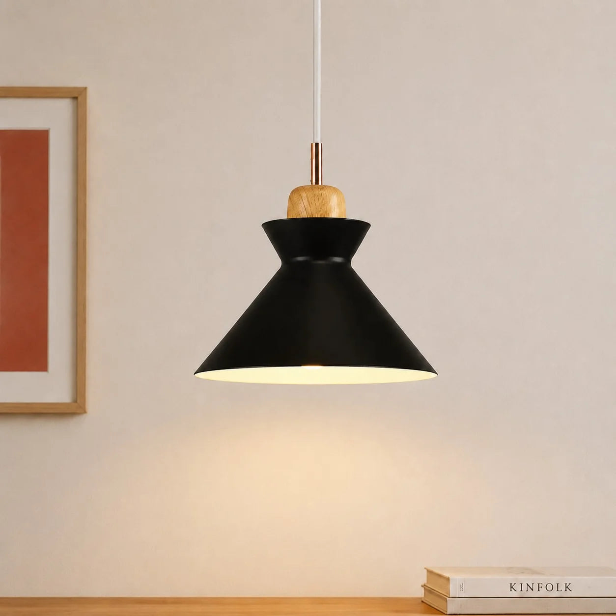 Valarie Scandinavian Wood Pendant Light 14