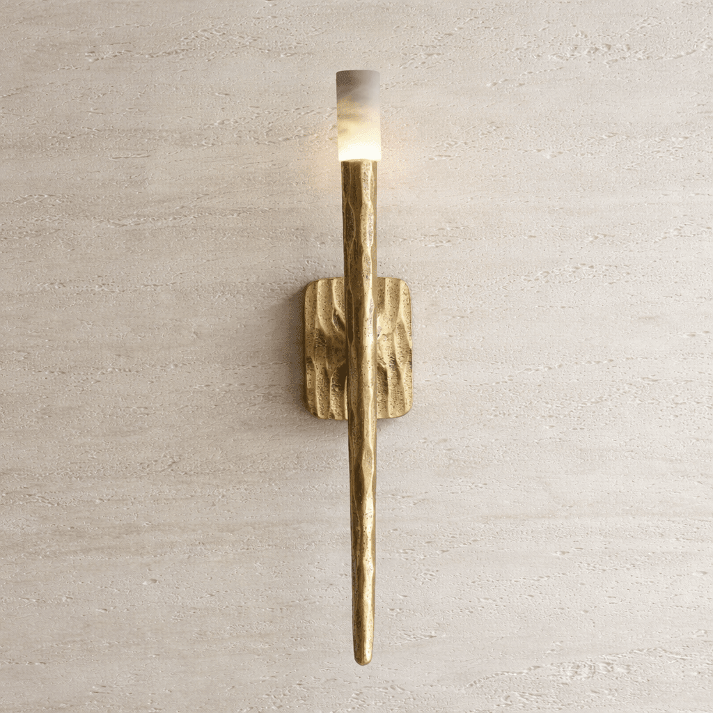 Valen™ Forged Brass & Marble Wall Sconce 0