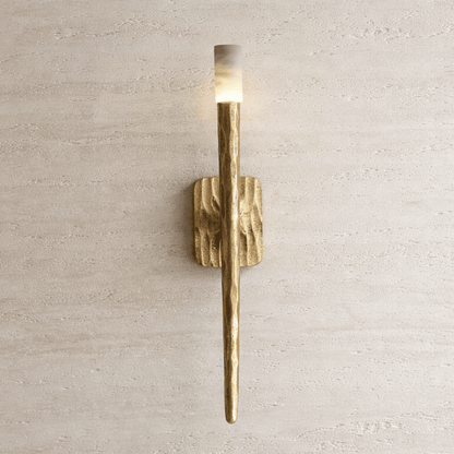 Valen™ Forged Brass & Marble Wall Sconce 0