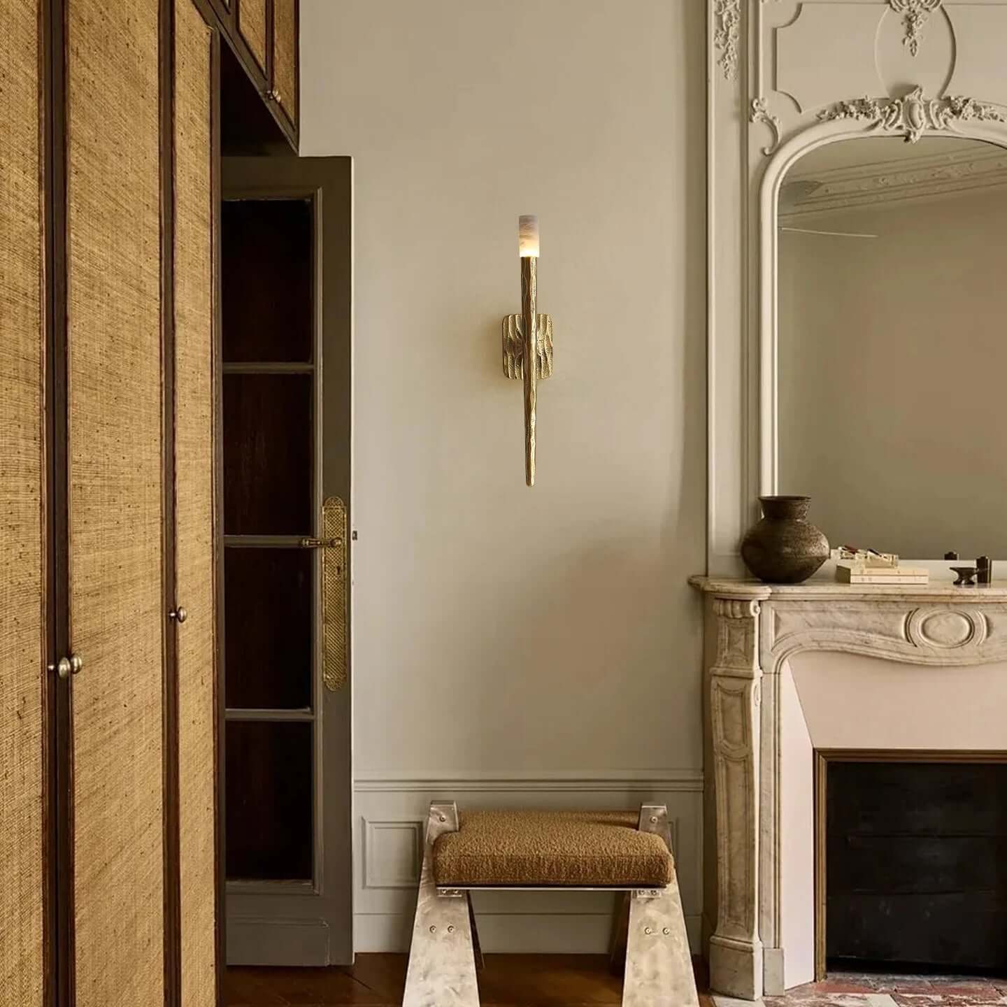 Valen™ Forged Brass & Marble Wall Sconce 1