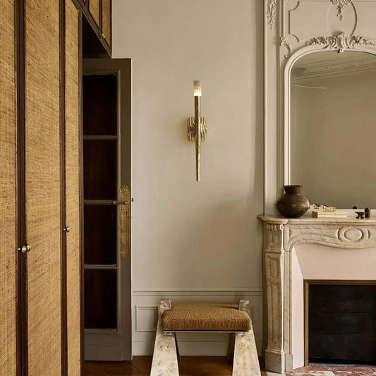 Valen™ Forged Brass & Marble Wall Sconce 1