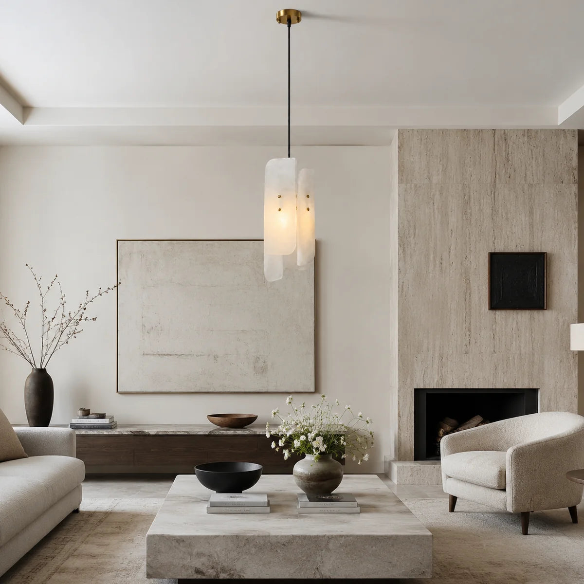 Varelune Alabaster Pendant Light 2